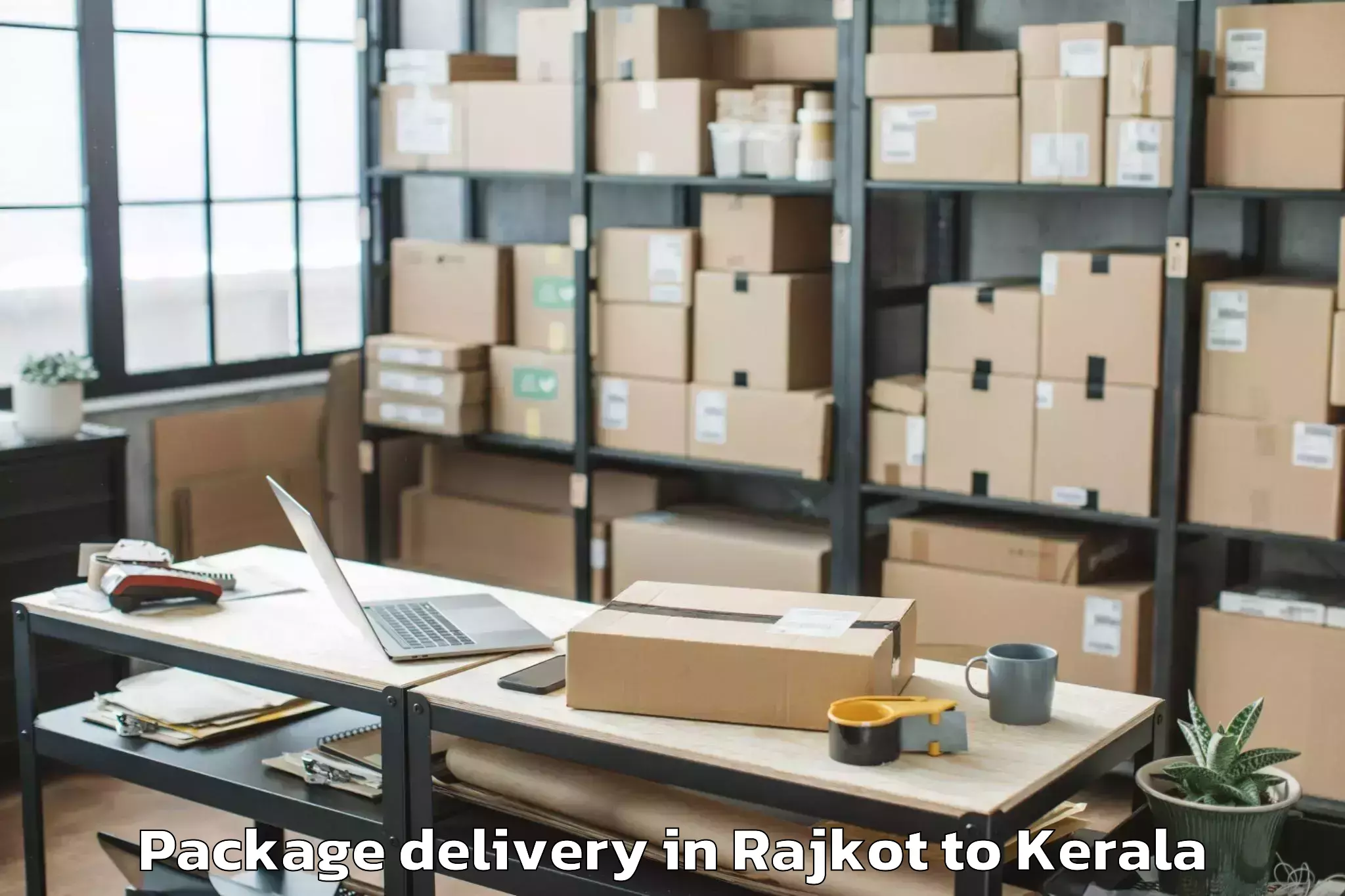 Leading Rajkot to Guruvayoor Package Delivery Provider